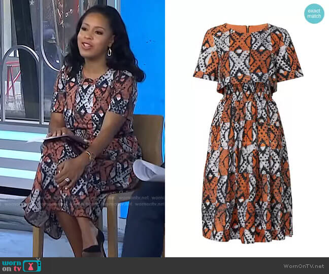 Autumn Adeigbo Lottie Dress worn by Sheinelle Jones on Today