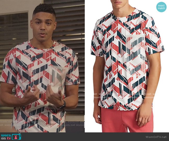 Madison Supply Vinyl Chevron Printed Tee worn by Jordan Baker (Michael Evans Behling) on All American