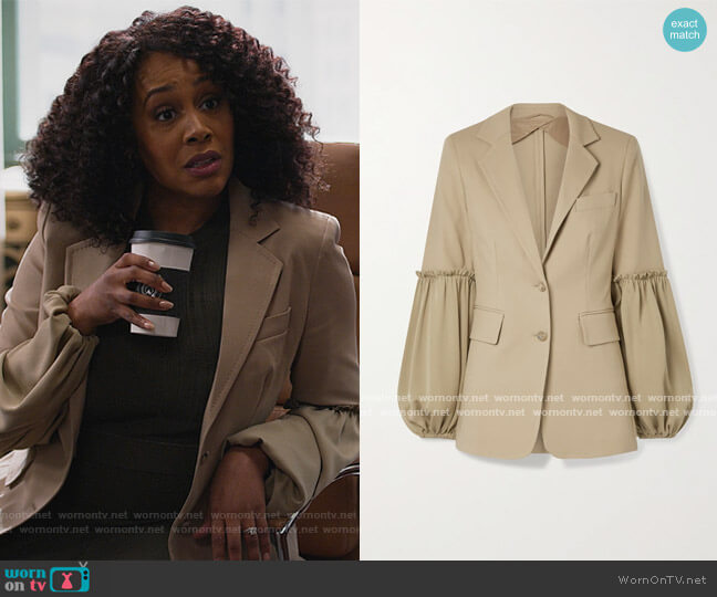 Max Mara Pasta Jacket worn by Lola Carmichael (Simone Missick) on All Rise