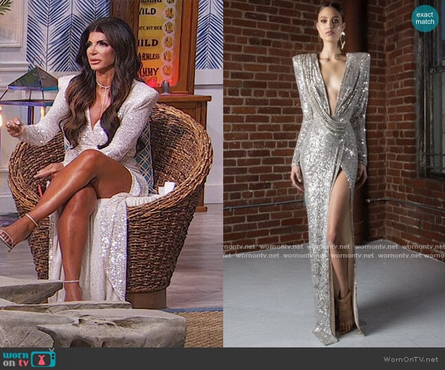 Michael Costello Harper 24 worn by Teresa Giudice on The Real Housewives of New Jersey