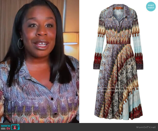 Missoni Metallic crochet-knit midi dress