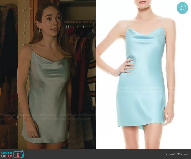 Alice + Olivia Nelle Fitted Minidress worn by Angelina Meyer (Holly Taylor ) on Manifest