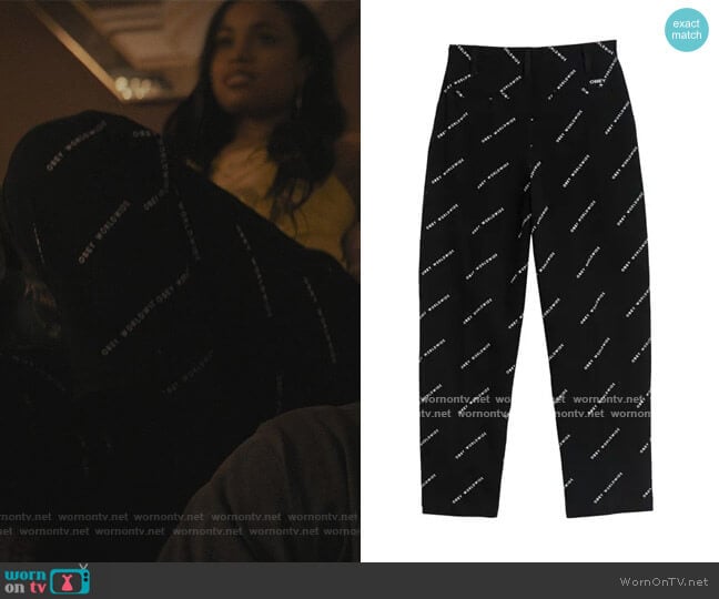 Obey Fulton Baggy Logo Printed Pants