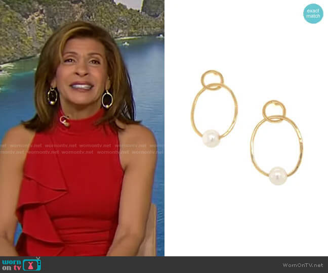 Jennifer Miller Open Pearl Earrings worn by Hoda Kotb on Today