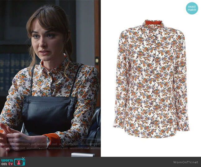 Paul Smith Floral Print Shirt worn by Samantha Powell (Audrey Corsa) on All Rise