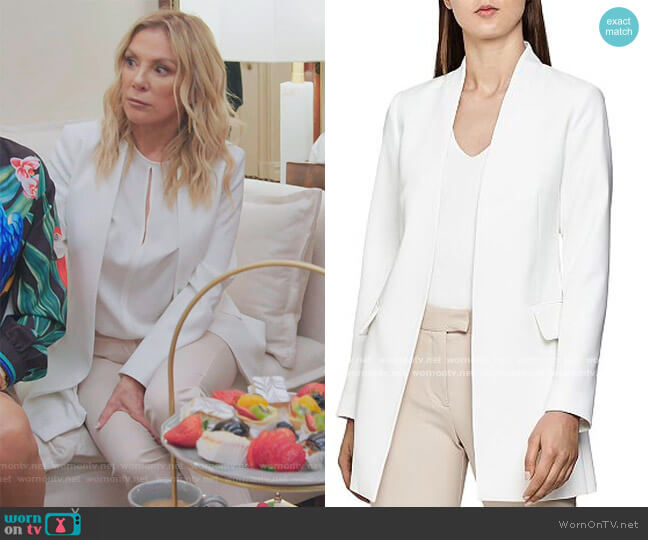 Reiss Tally Collarless Open Jacket worn by Ramona Singer on The Real Housewives of New York City