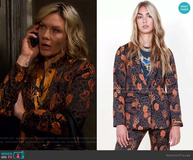 Scotch and Soda Classic Blazer worn by Kristen DiMera (Stacy Haiduk) on Days of our Lives