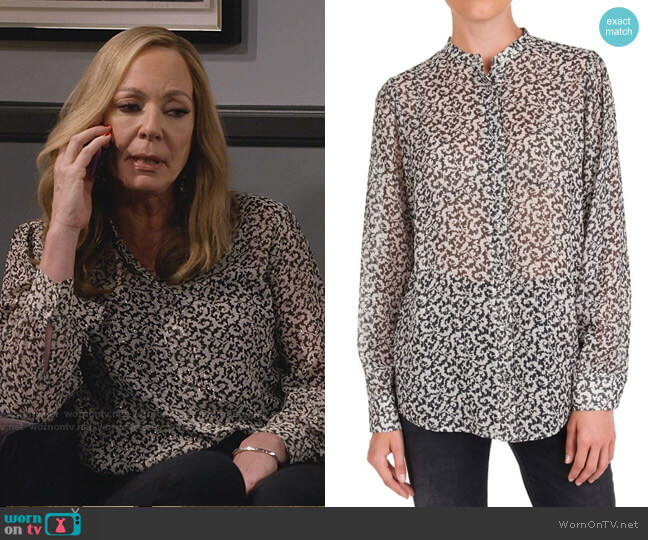 The Kooples Baroque-Print Top worn by Bonnie Plunkett (Allison Janney) on Mom