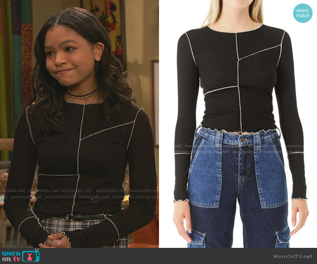 BDG Inside Out Pullover worn by Nia Baxter (Navia Robinson) on Ravens Home