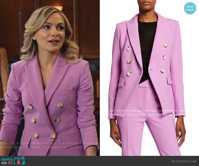 Veronica Beard Miller Dickey Jacket worn by Amy Quinn (Lindsey Gort) on All Rise