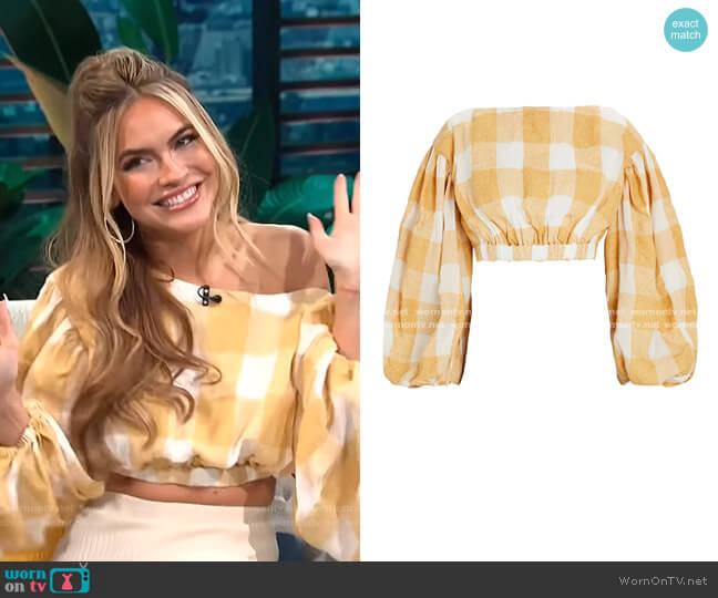 Acler Sutherland Gingham Crop Top