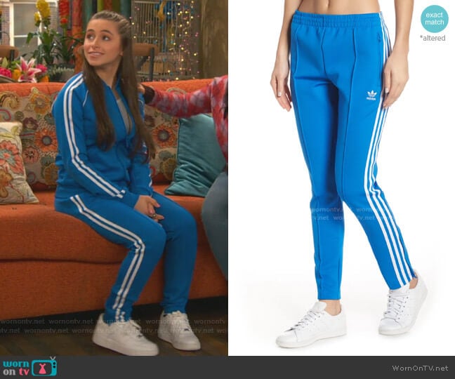 Adidas SST Track Pants worn by Tess O'Malley (Sky Katz) on Ravens Home