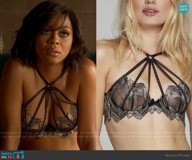 Agent Provocateur Christalina Bra worn by Renee Ross (Bresha Webb) on Run the World