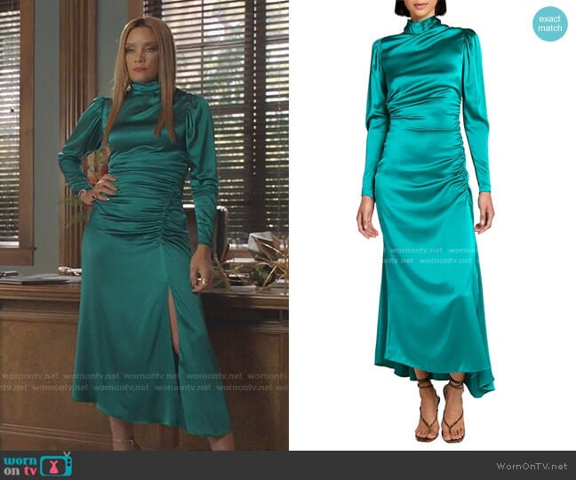 A.L.C. Isabella Midi Dress worn by Dominique Deveraux (Michael Michele) on Dynasty