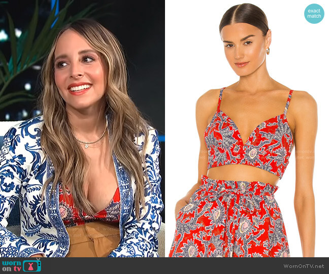 A.L.C. Lana Bra Top worn by Lilliana Vazquez on E! News