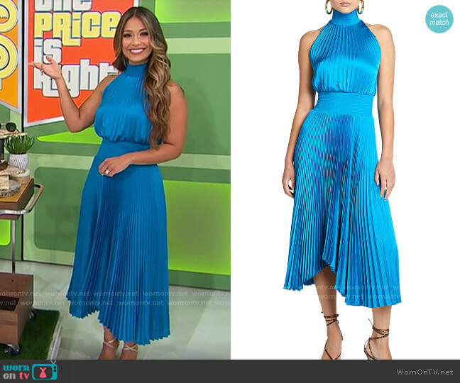 A.L.C. Renzo Dress worn by Manuela Arbeláez on The Price is Right