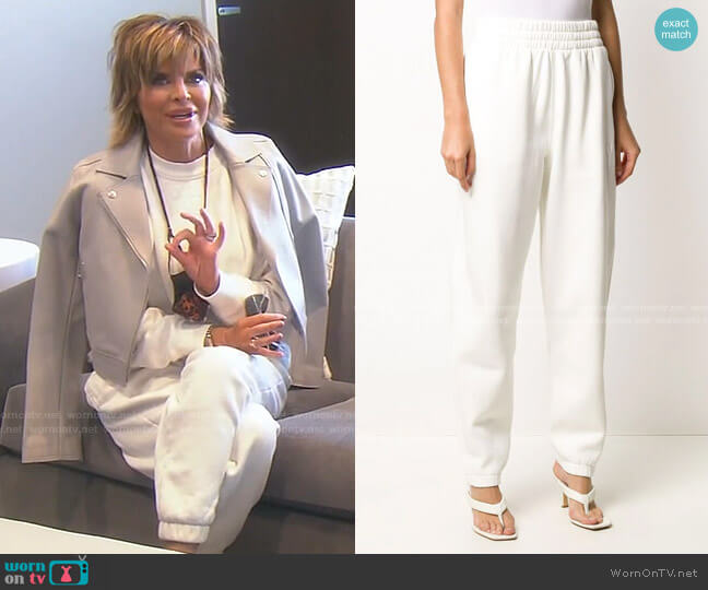 alexanderwang.t Logo Detail Sweatpants worn by Lisa Rinna on The Real Housewives of Beverly Hills