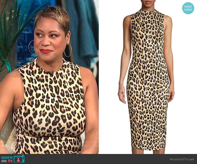 Alice + Olivia Delora Dress worn by Monique Kelley on E! News