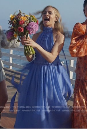 Amy’s blue halter neck dress on All Rise