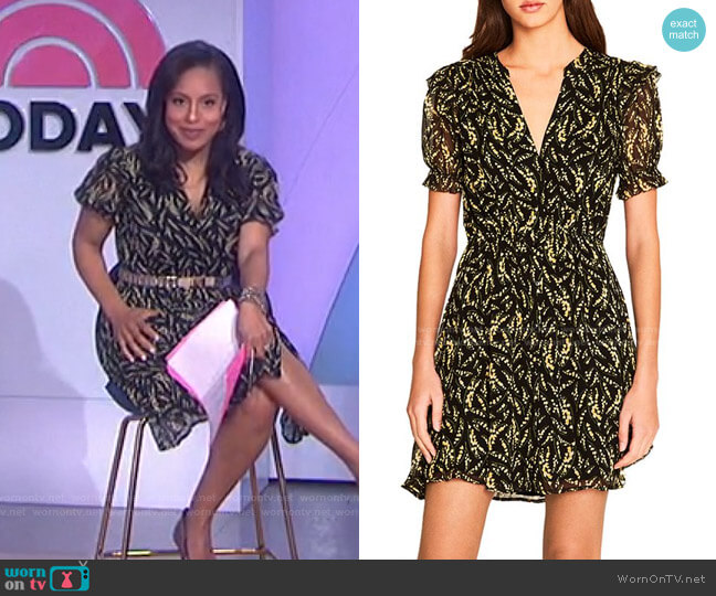 Ba&Sh Matcha Dress worn by Sheinelle Jones on Today
