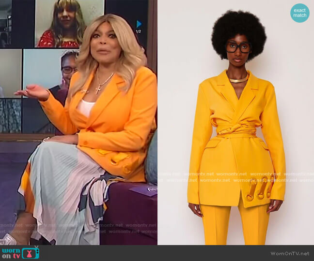 BBX Brand Sunflower BB Suit Jacket worn by Wendy Williams on The Wendy Williams Show