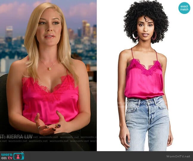 Cami NYC Racer Lace Cami worn by Heidi Montag (Heidi Montag) on The Hills New Beginnings