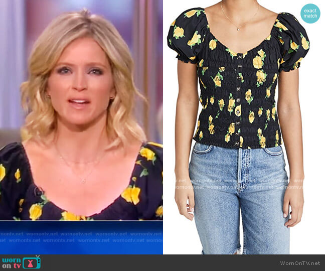 Caroline Constas Sofi Top worn by Sara Haines on The View