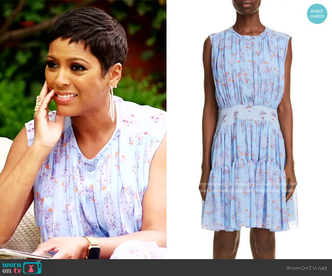 Chloe Floral Print Silk Dress worn by Tamron Hall on Tamron Hall Show