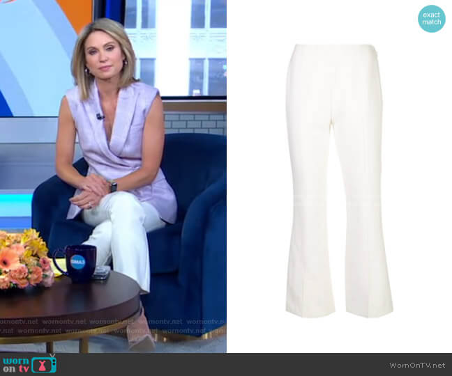 Cinq a Sept Kym Trousers worn by Amy Robach on Good Morning America