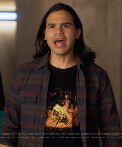Cisco’s camp fire t-shirt on The Flash