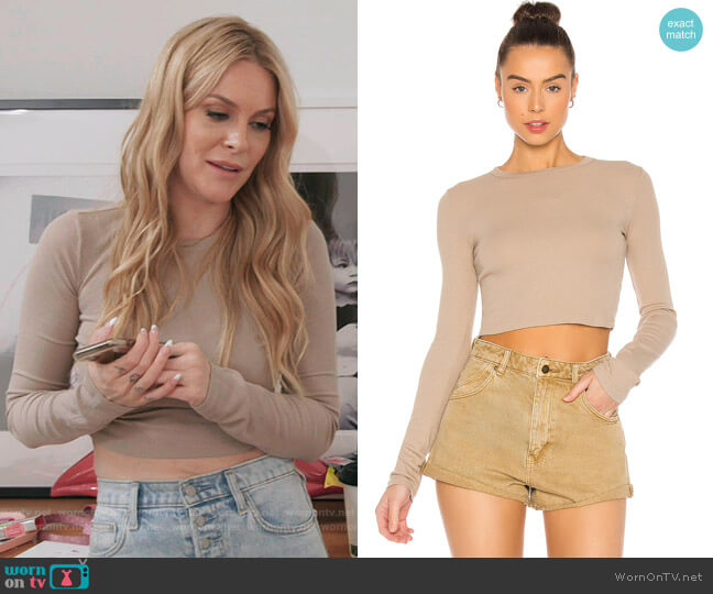 Cotton Citizen Verona Tee worn by Leah McSweeney on The Real Housewives of New York City