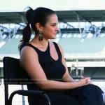 Donna’s black asymmetric sleeveless top on Today