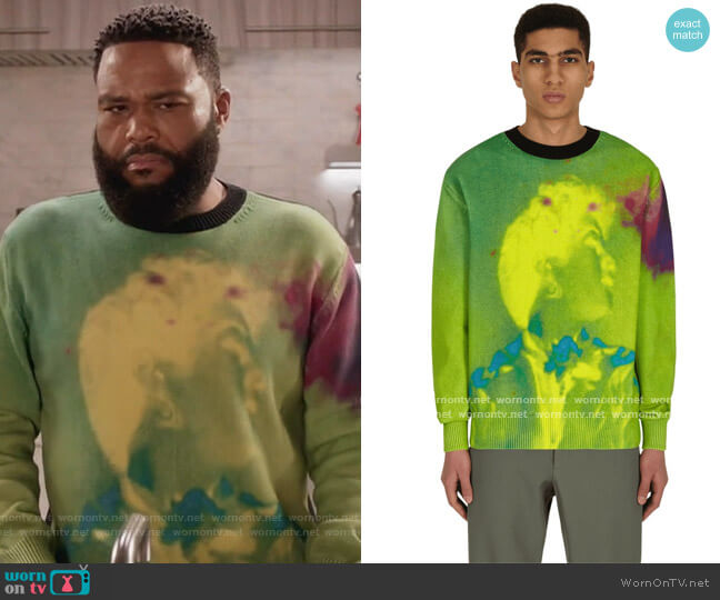 Dries Van Noten Nameday Sweater worn by Andre Johnson (Anthony Anderson) on Black-ish