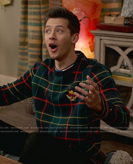 EJ’s plaid sweater on High School Musical The Musical The Series