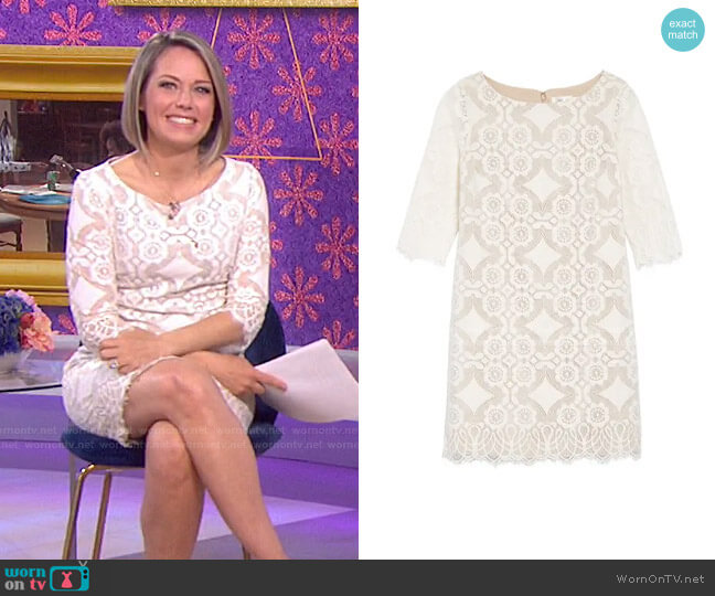 Eliza J Lace Shift Dress worn by Dylan Dreyer on Today