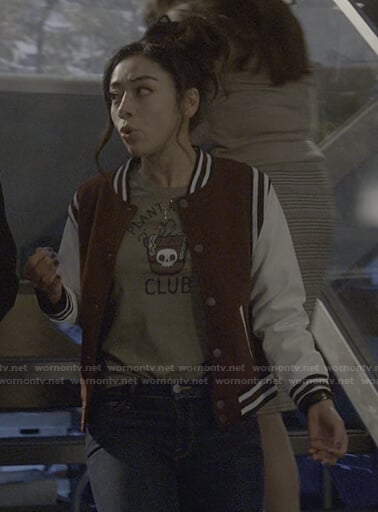 Ella’s green Plant Killers Club tee on Lucifer