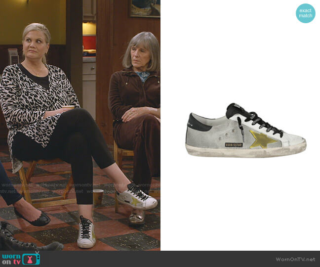 Golden Goose Super Star Sneakers worn by Tammy Diffendorf (Kristen Johnston) on Mom