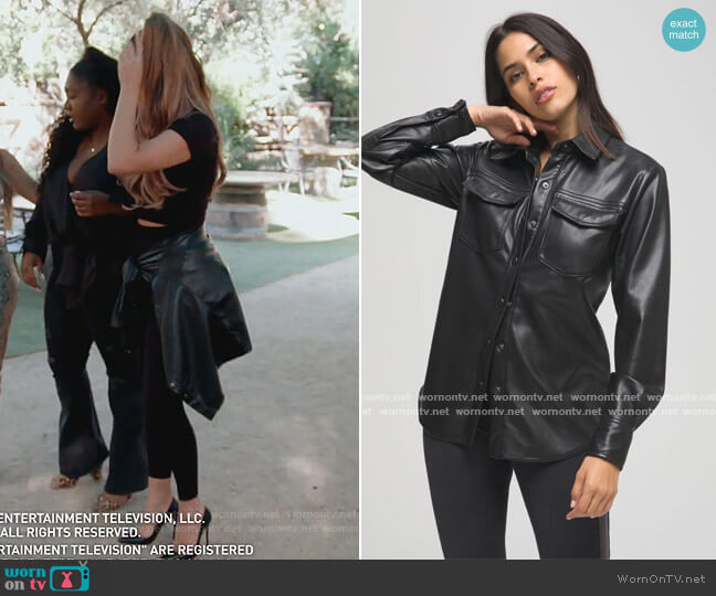 Good American Utility Shirt worn by Khloe Kardashian on Keeping Up with the Kardashians