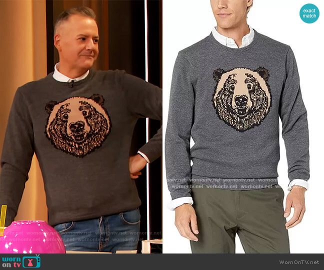 Goodthreads Soft Cotton Crewneck Sweater worn by Ross Mathews on The Drew Barrymore Show