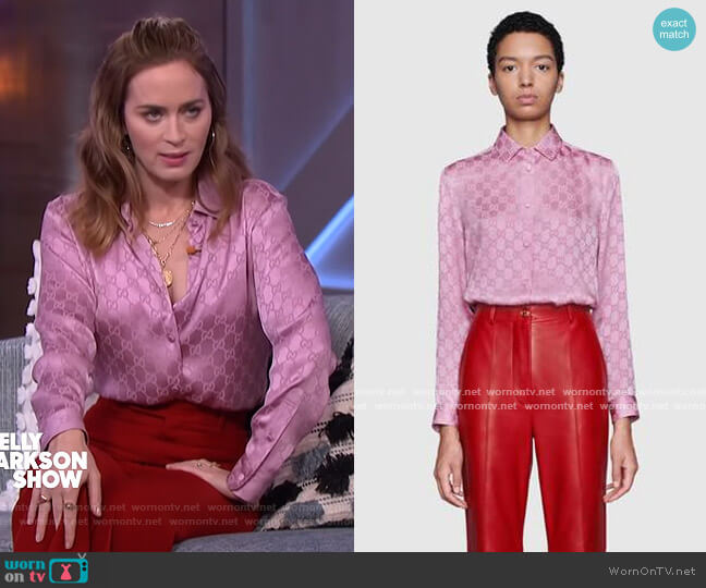 Gucci GG monogram printed shirt