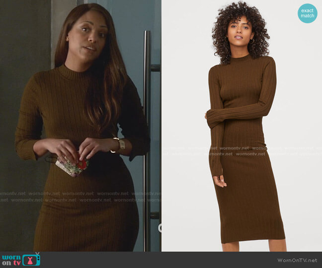 H&M Fine-Knit Dress worn by Danny James (Jaime Lee Kirchner) on Bull