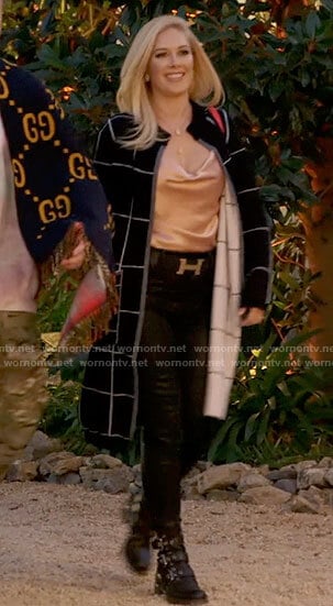 Heidi’s checked coat on The Hills New Beginnings