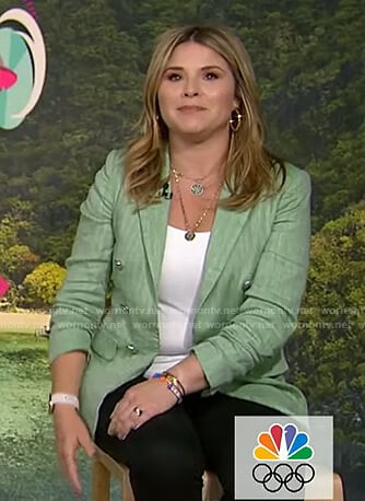 Jenna’s green striped blazer on Today
