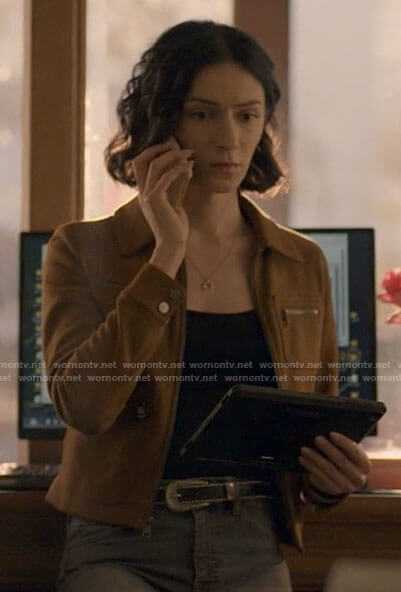 Jerrie’s suede jacket on Big Sky