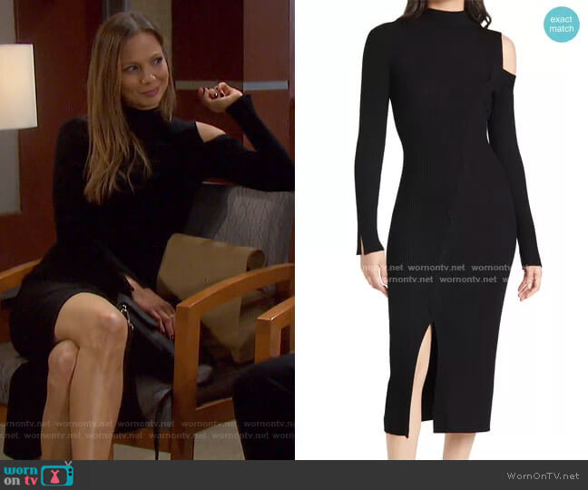 Jonathan Simkhai Aurora Ribbed Cable Dress worn by Ava Vitali (Tamara Braun ) on Days of our Lives