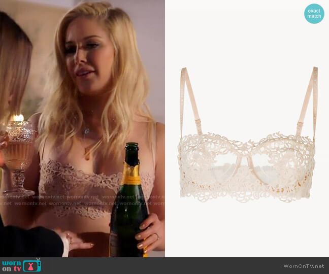 La Perla Macrame underwired long line bra worn by Heidi Montag (Heidi Montag) on The Hills New Beginnings