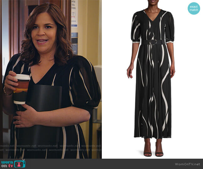 Lafayette 148 Sutherland Dress With Slip worn by Sara Castillo (Lindsay Mendez) on All Rise