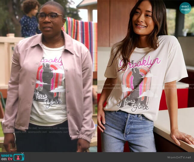 Letluv Brooklyn Graphic Tee worn by Henrietta Wilson (Aisha Hinds) on 9-1-1