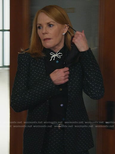 Lisa’s polka dot blazer and shirt on All Rise