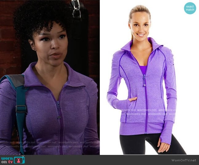 Lorna Jane Vesper Jacket worn by Portia Robinson (Brook Kerr) on General Hospital